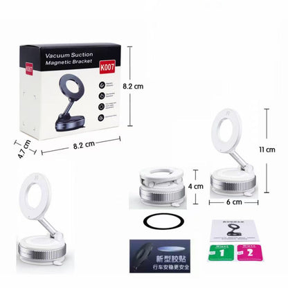 Suction cup vacuum magnetic phone holder