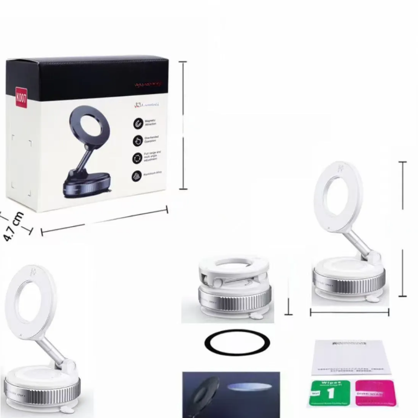 Suction cup vacuum magnetic phone holder