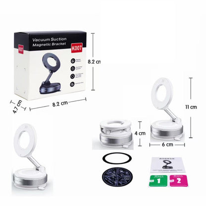 Suction cup vacuum magnetic phone holder