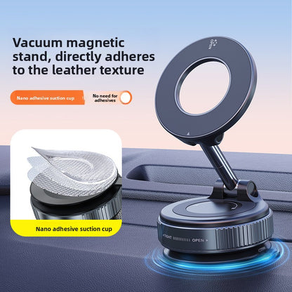Suction cup vacuum magnetic phone holder